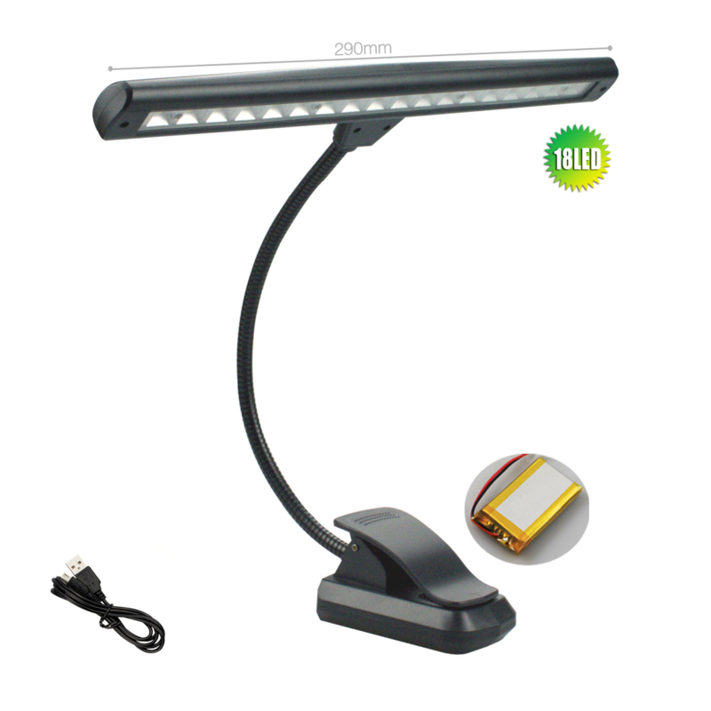 Lampe LED avec pince et col flexible pour pupitre