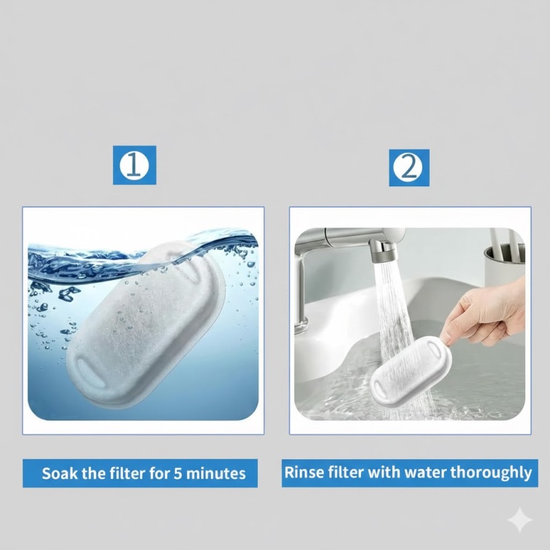 Juego de 8 filtros para fuente de agua para gatos - Económico