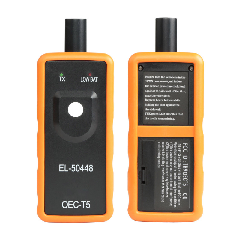 Uso de la herramienta TPMS en un neumático