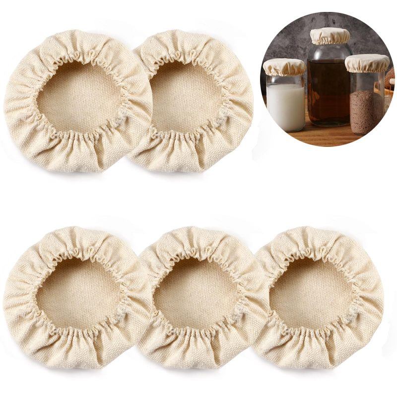 Couvercles en tissu pour fermentation kombucha et levain