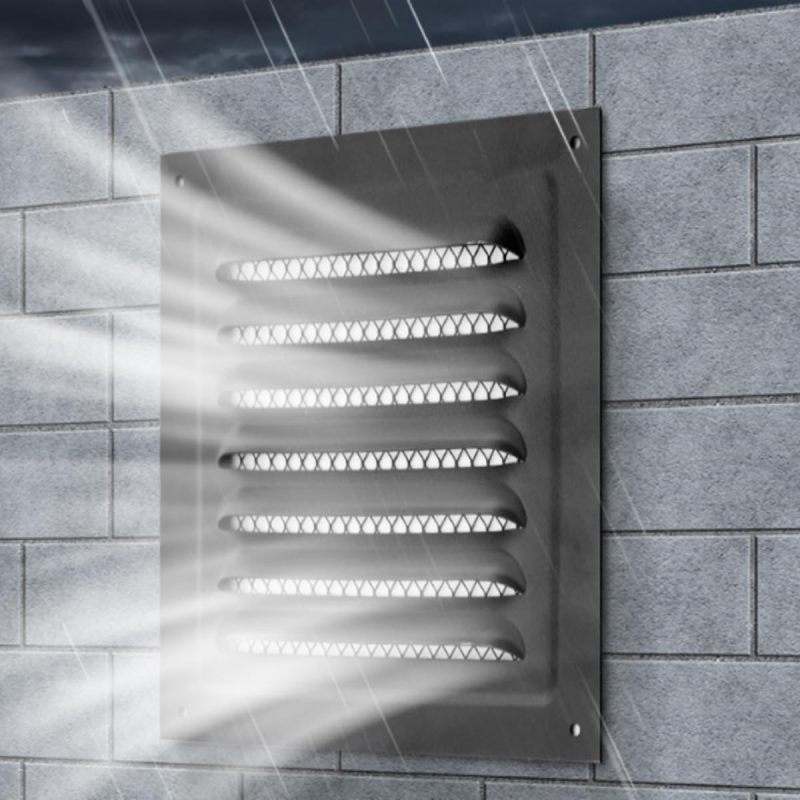 Détail des grilles de ventilation Irovami