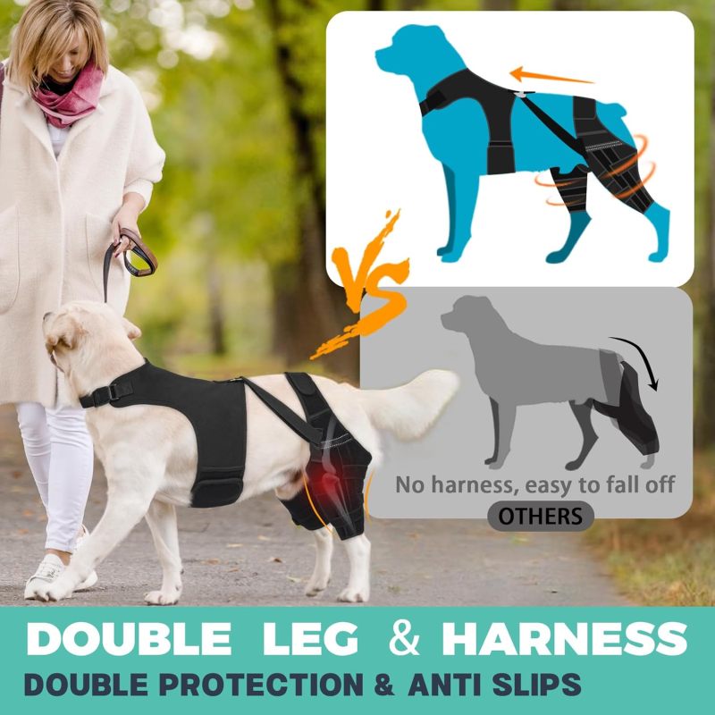 Attelle de genou pour chien Irovami taille M - détail des stabilisateurs