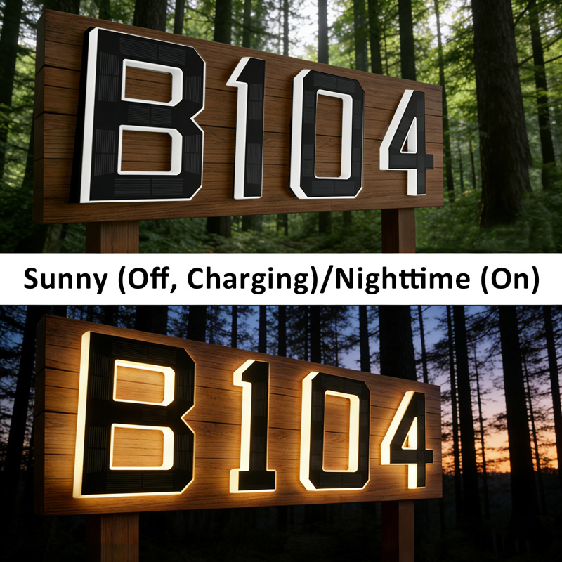 Affichage B104 - mode jour/nuit
