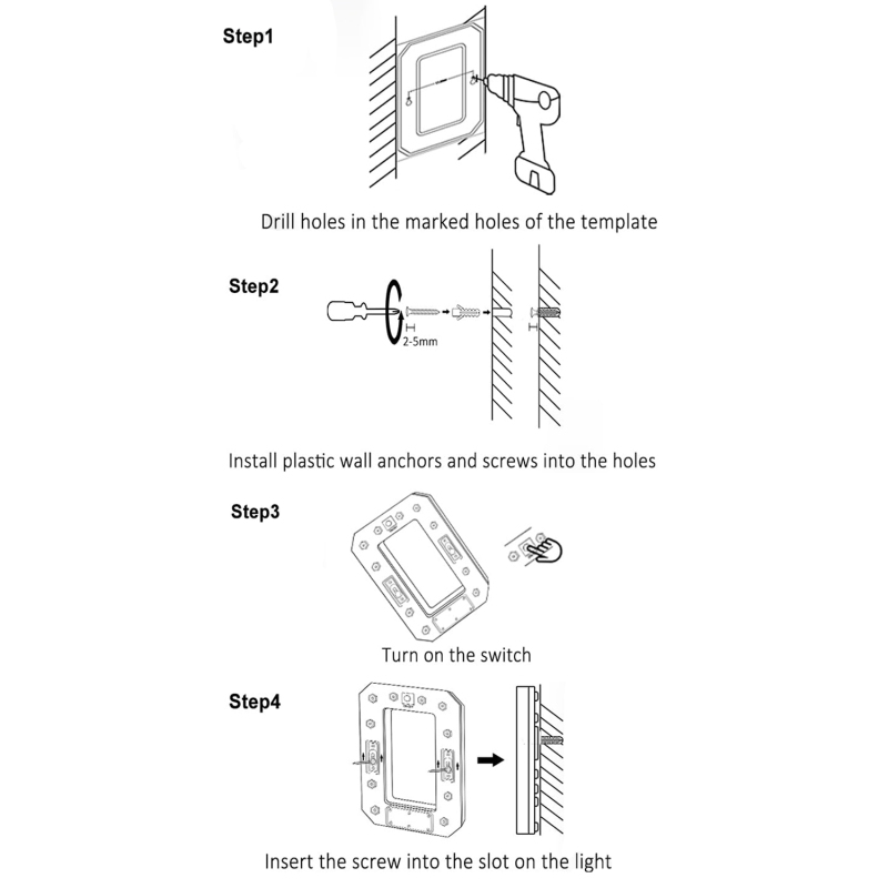 Instrucciones de instalación en 4 pasos