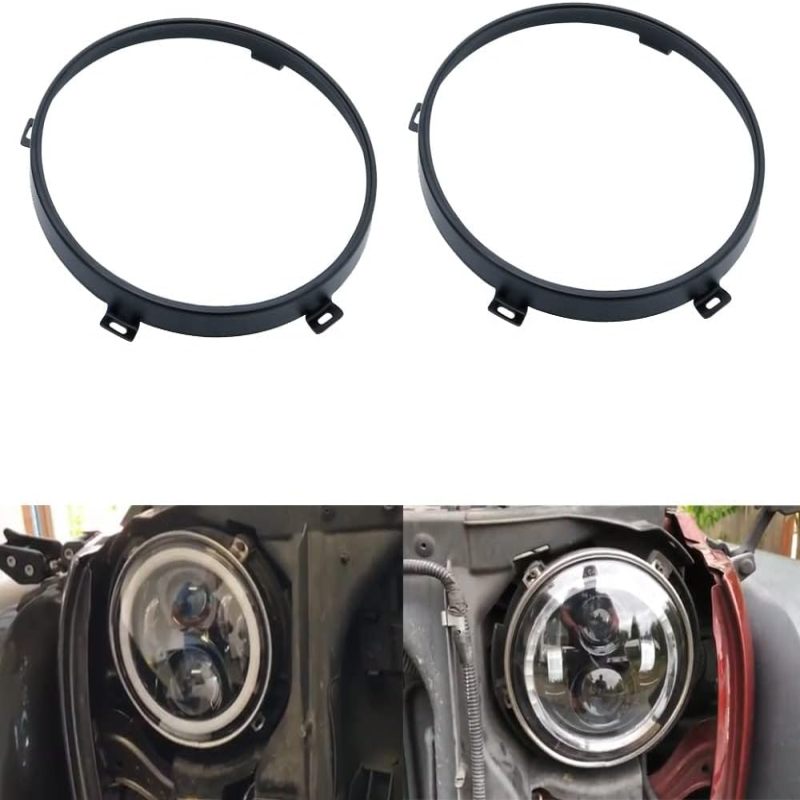 Anillos de retención de faros de 7 pulgadas para Jeep Wrangler JK