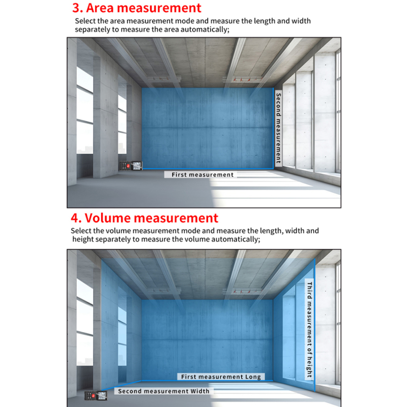 Écran digital affichant les mesures et sélection des modes