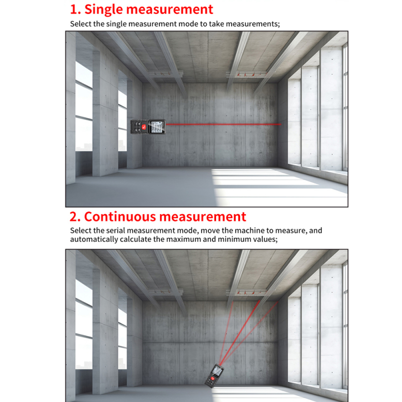 Utilisation du télémètre laser sur chantier de rénovation - Mesure de distance