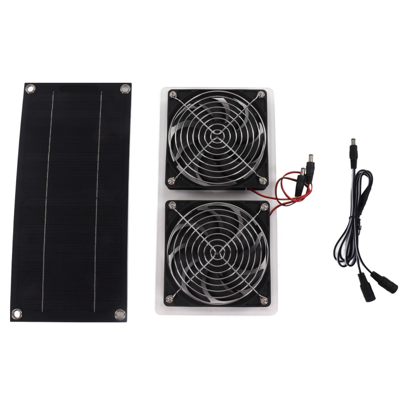 Kit ventilateur solaire étanche 100W Irovami - vue complète
