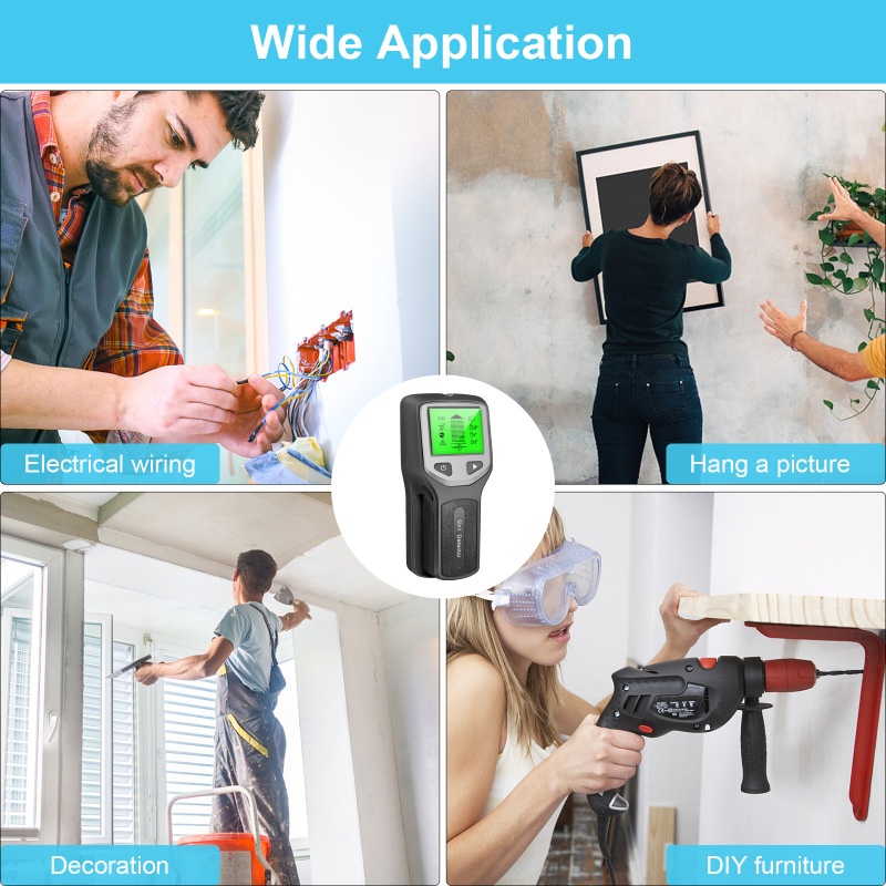 5 modos de detección escáner de pared