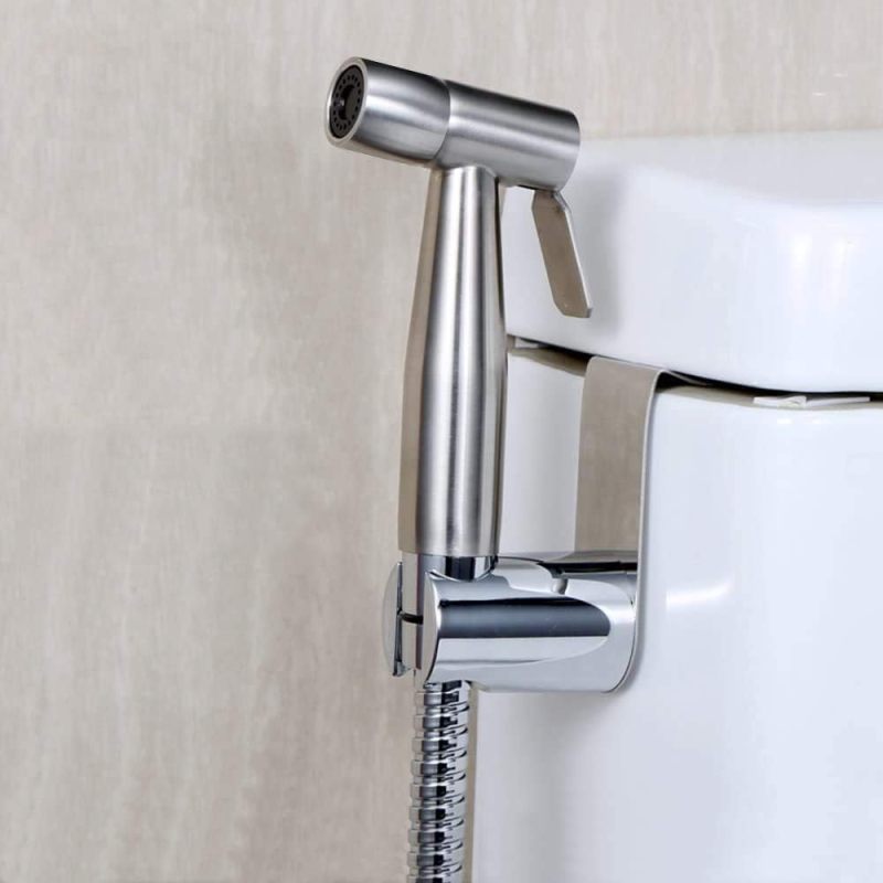 Douchette WC main Irovami ensemble complet argent