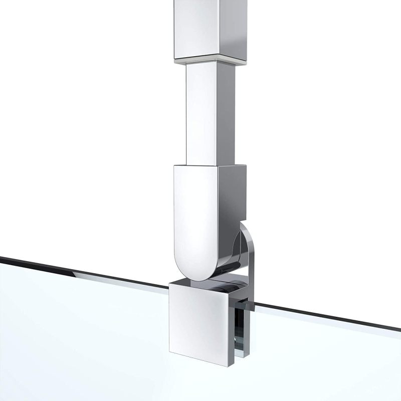 Schéma d'installation – barre support sur porte de douche