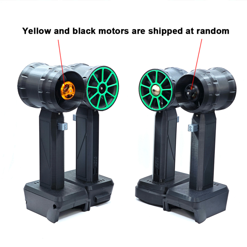 Ventilateur à jet Irovami compatible Dewalt/Makita/Milwaukee - vue complète