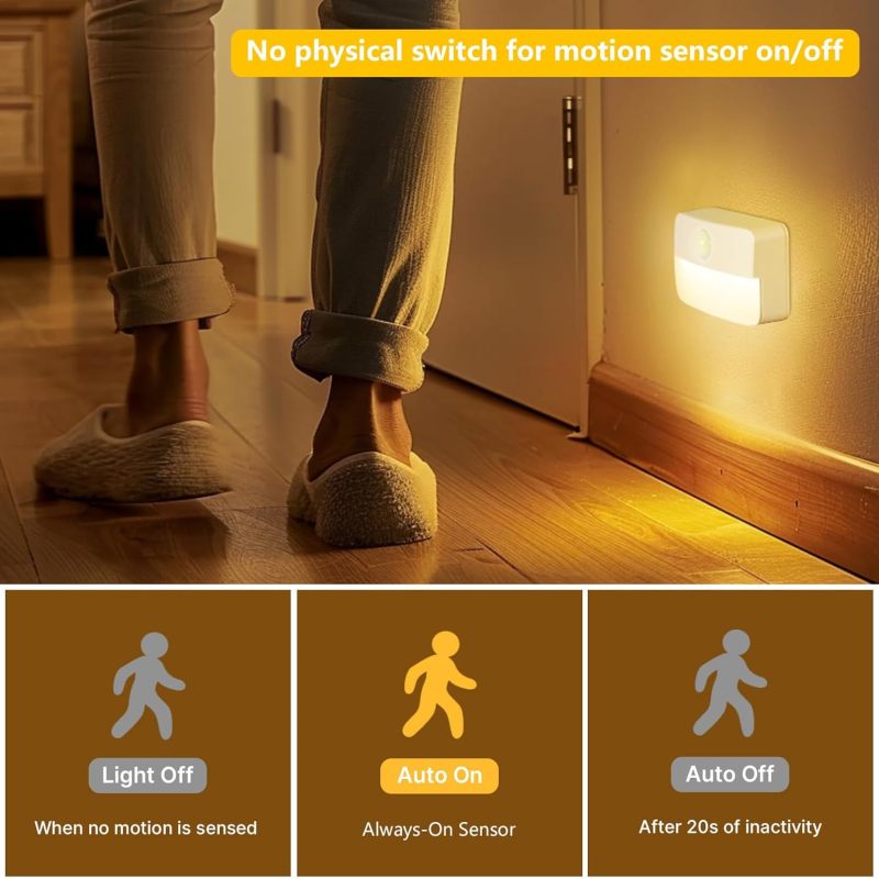 Installation facile sur escalier et couloir - Lampe LED détecteur de mouvement