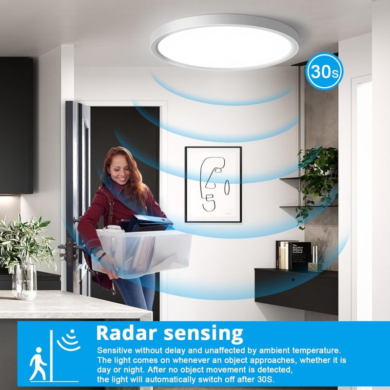 Détail du plafonnier LED radar Irovami