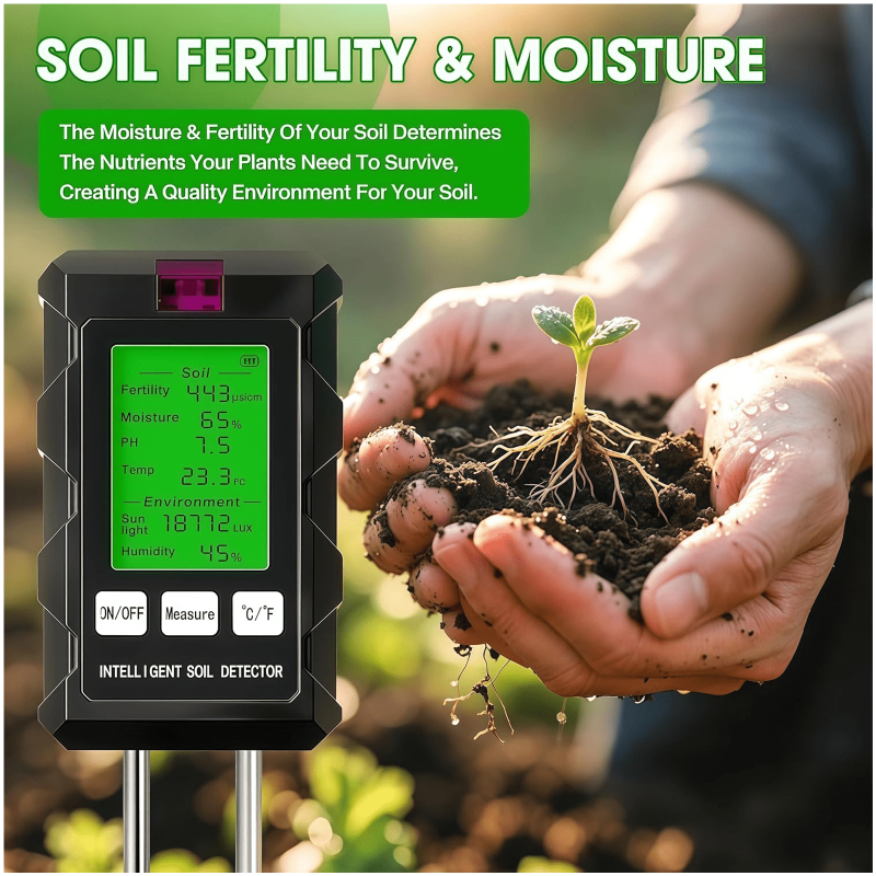6-in-1 Smart Soil Tester - Overview