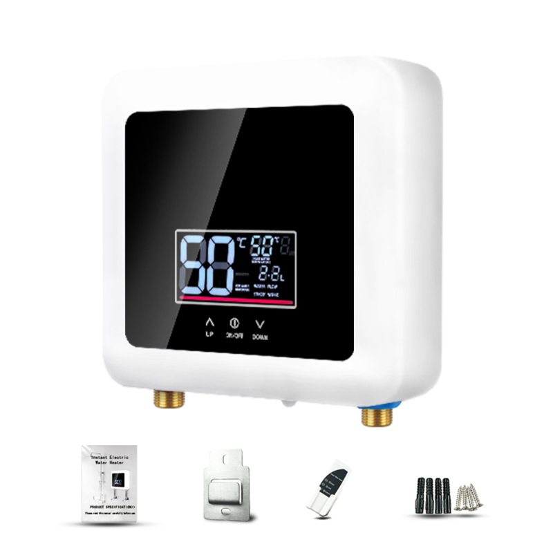 Calentador de agua eléctrico instantáneo blanco - Descripción general