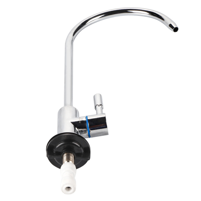 Détail du bec orientable 360° et du raccord 1/4 pouce