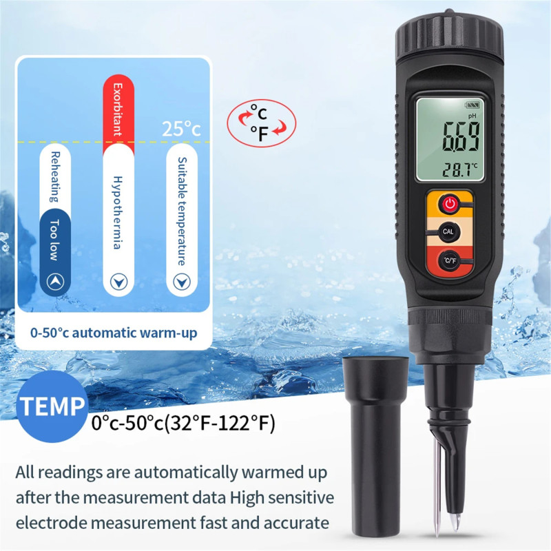 Sonde détachable et utilisation sur fruit - pHmètre alimentaire