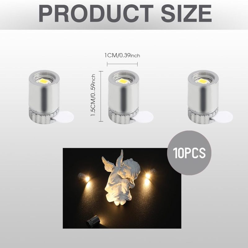 Set of 10 Mini Warm White LED Lights