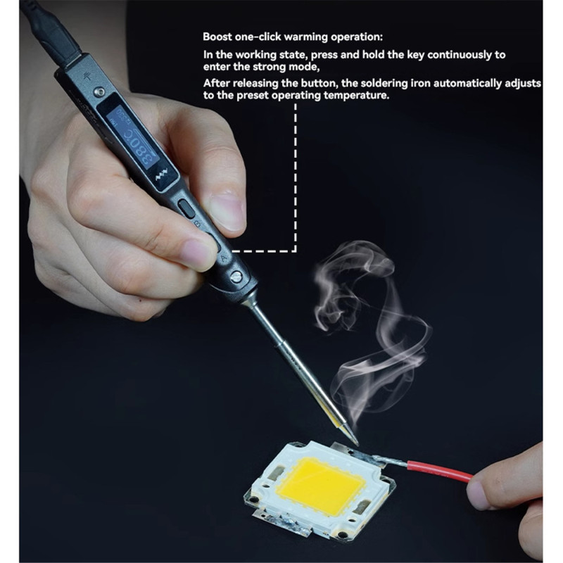 Fer à souder TS101 avec câble USB-C et batterie externe