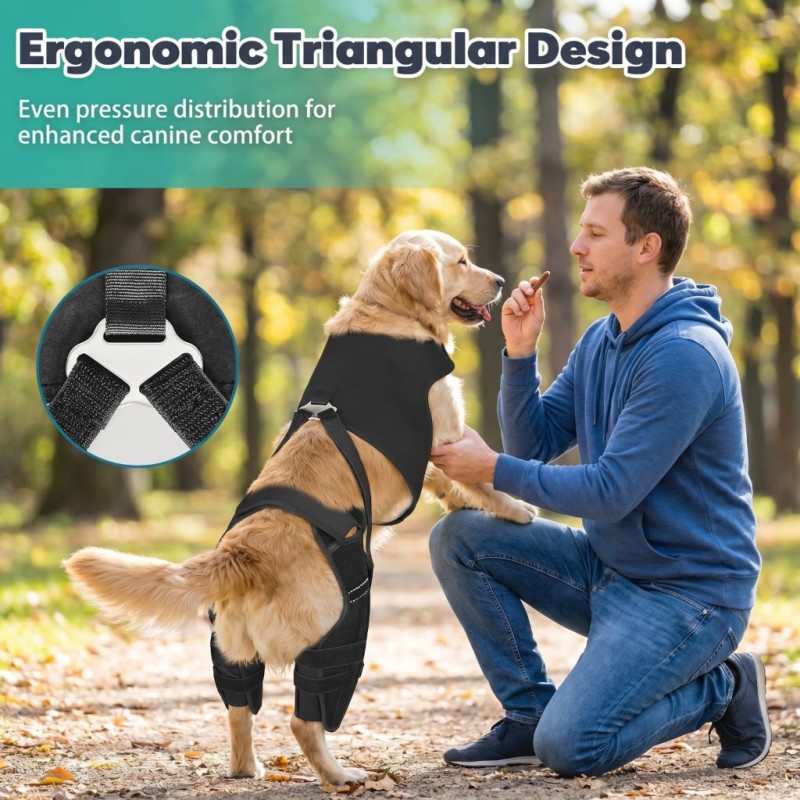Attelle de genou pour chien Irovami - détail des stabilisateurs
