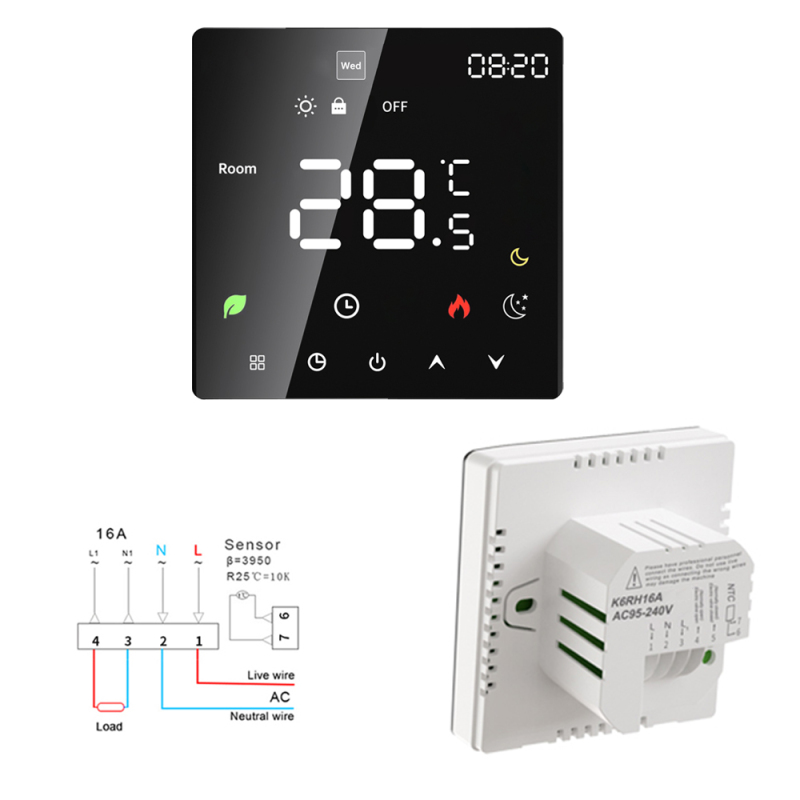 Thermostat intelligent WiFi - vue d'ensemble