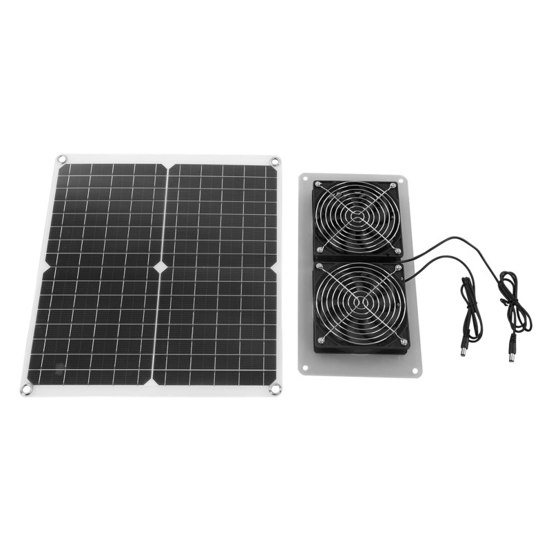 Kit ventilateur solaire 25W Irovami - vue complète