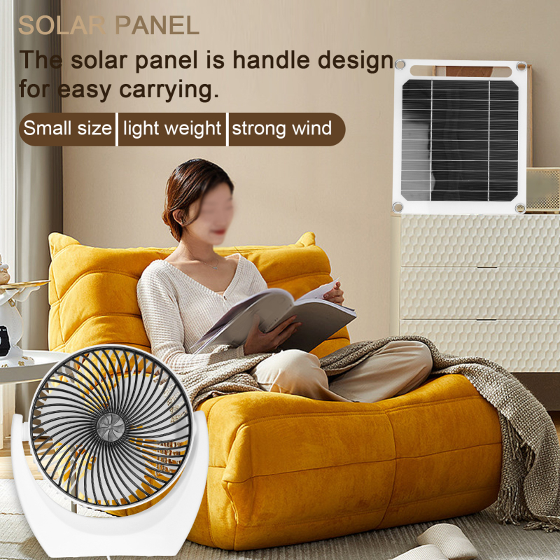 Kit ventilateur solaire portable Irovami - vue complète
