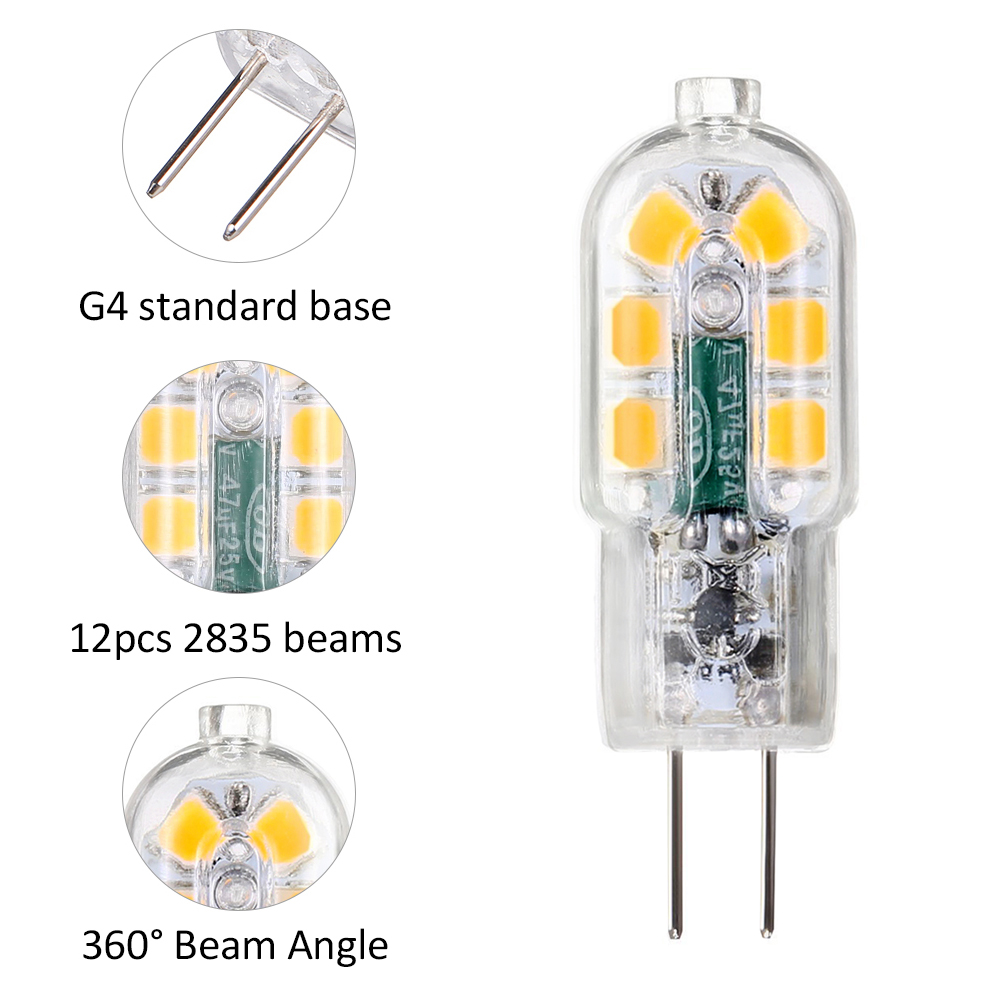 Ampoule AC équivalente à 3 ampoules G4 LED AC / DC Tomshine: Remplacement  équivalent d'une ampoule halogène de 30 W à ampoule incassable à base  d'énergie à deux broches, remplacement incassabl 