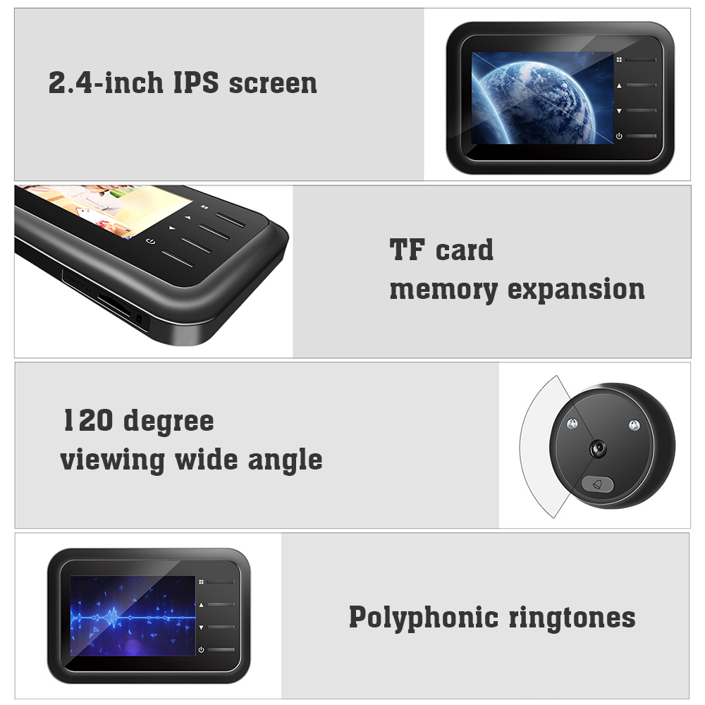 Campanello Wi-Fi Spioncino Per Porta Telecamera Spioncino Per Porta Videocamera Per Porta Campanello Con Monitor Wireless Visualizzazione Dal Vivo Disponibile Visione Notturna Digitale Scatto Fotograf -Vendite VIDAXL AAHKMJXYDAFdJAOAIMEbOAchDcYbbiagDY4GQxvKpM5gRxygKUkPrH4CS7P5Zrdky5SrYWkxu5fZU3Hw027GSYg2Q7nU7sPl0bPsZWbIu3tBZ