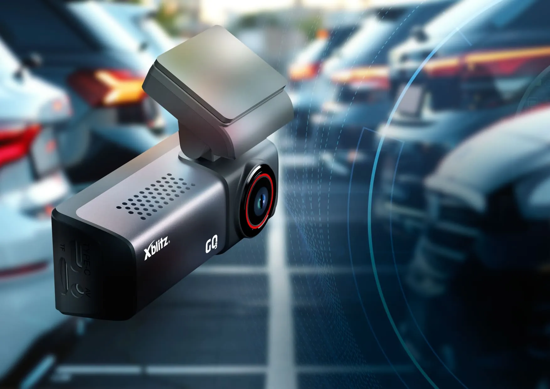 Xblitz GO3 – kamera samochodowa UHD 4K Z GPS i WI-FI
