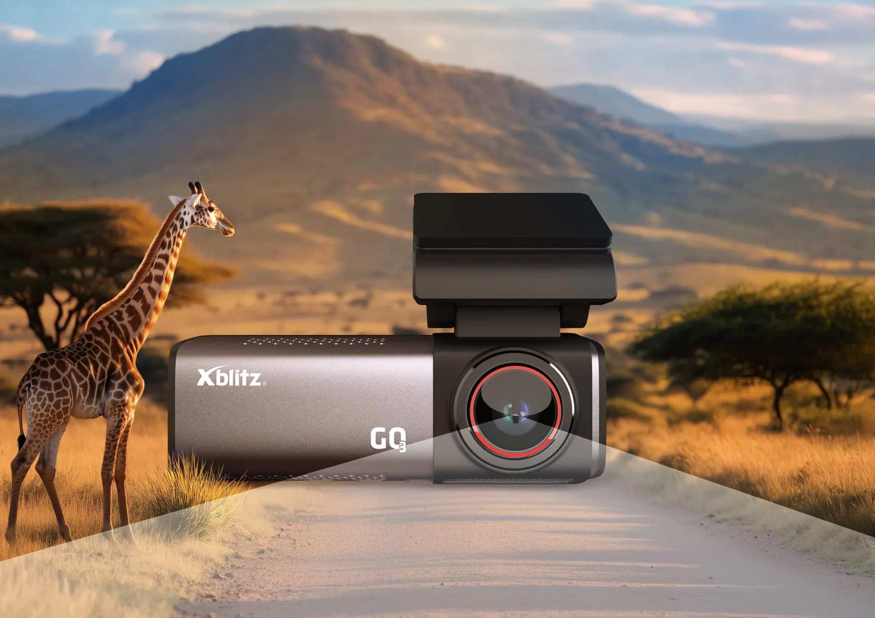 Xblitz GO3 – kamera samochodowa UHD 4K Z GPS i WI-FI