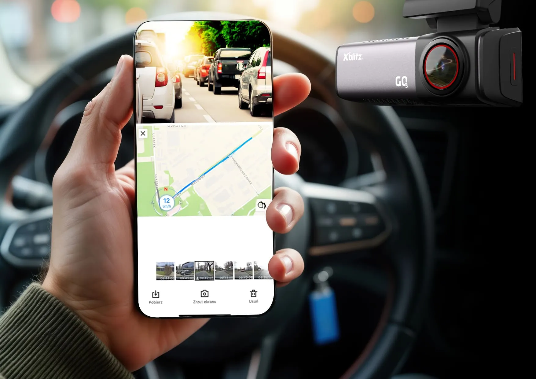 Xblitz GO3 – kamera samochodowa UHD 4K Z GPS i WI-FI