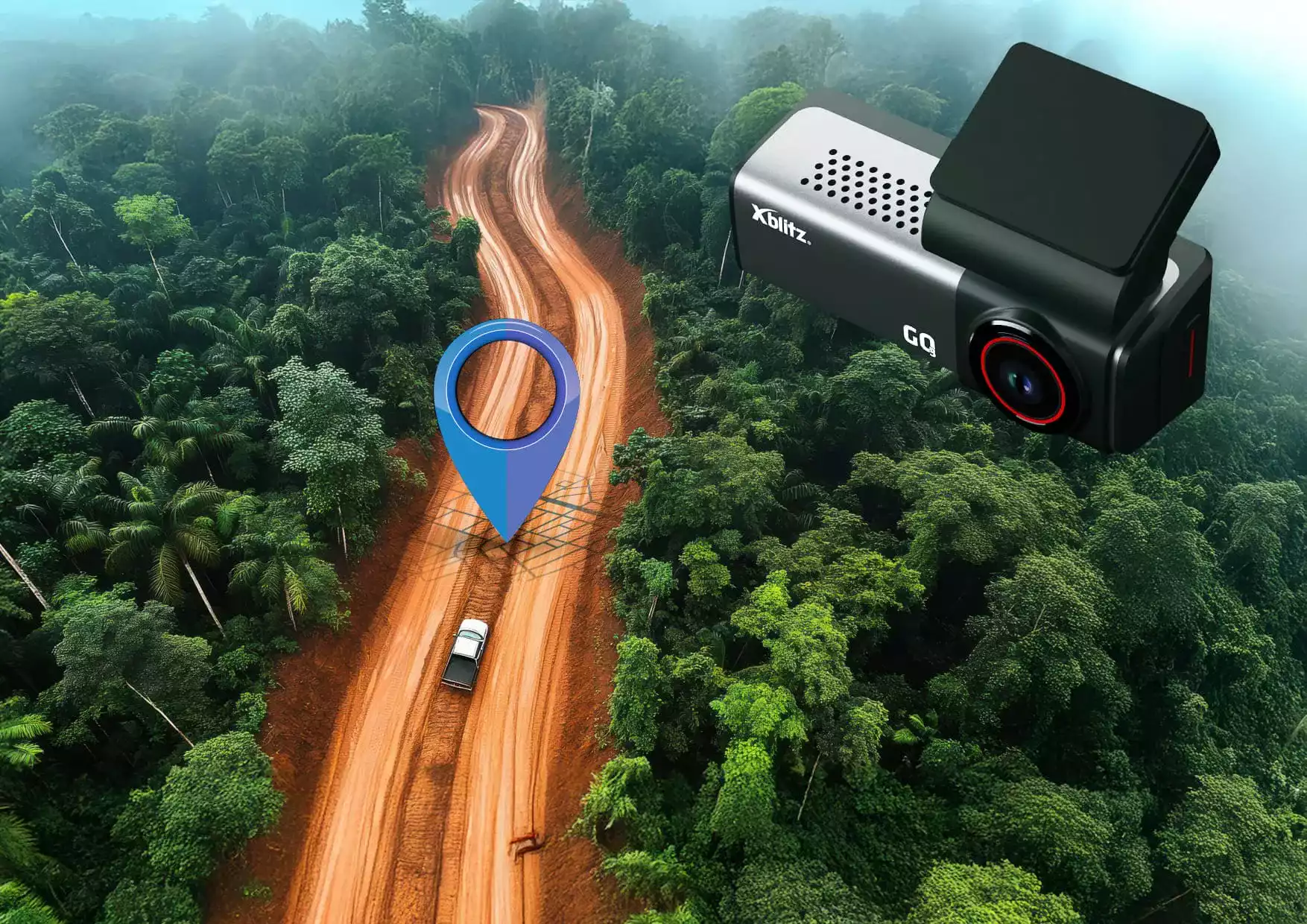 Xblitz GO3 – kamera samochodowa UHD 4K Z GPS i WI-FI