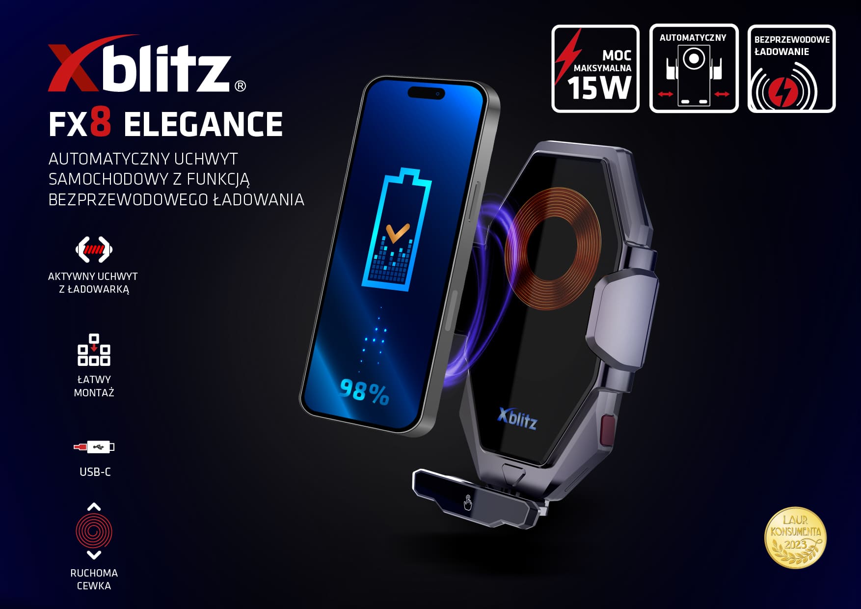 Porta Xblitz Fx8 Elegance