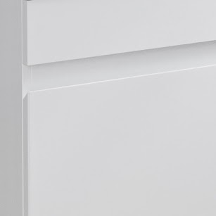 Artis white gloss drawer handle