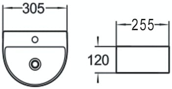 ceramica-acuto-wall-hung-basin-305-x-225mm