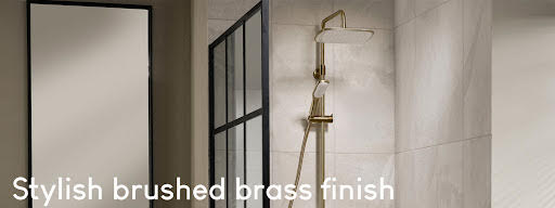 brushed brass finish