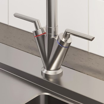 Sauber Valdivia Brushed Finish Kitchen Mixer Tap -Faucet Shop