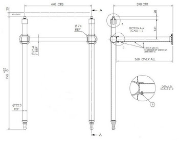 Park Lane Windsor Bathroom Sink and Wash Stand 500mm