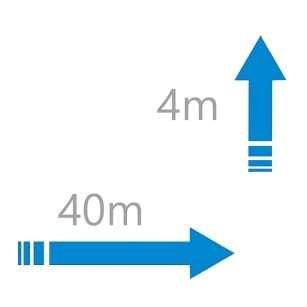 Flo-Force 40m Horizontal, 4m Vertical
