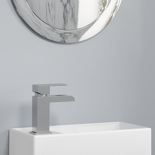 Cloakroom Suite ceramic 1 tap hole basin