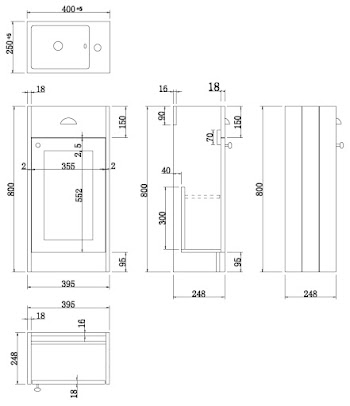park-lane-grey-traditional-floor-standing-vanity-unit-basin-450mm-width