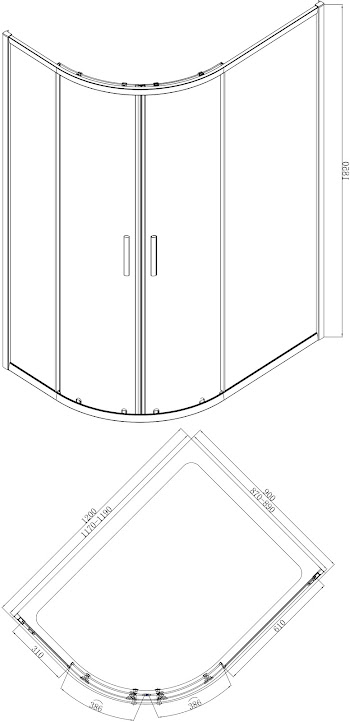 luxura-1200mm-x-900mm-quadrant-shower-enclosure-6mm-glass-left-hand-entry