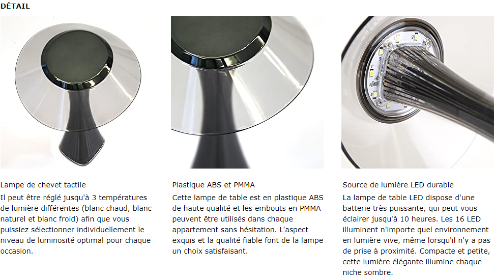 Lampe de table design