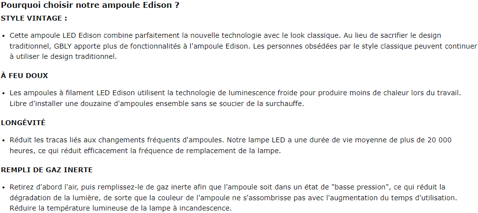 Ampoule LED ZMH