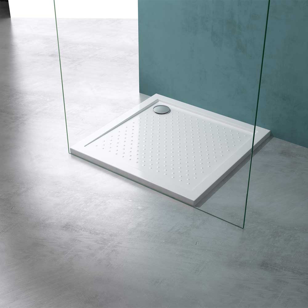 Durovin Bathrooms Acrylic Shower Tray Anti Slip Surface Rectangular