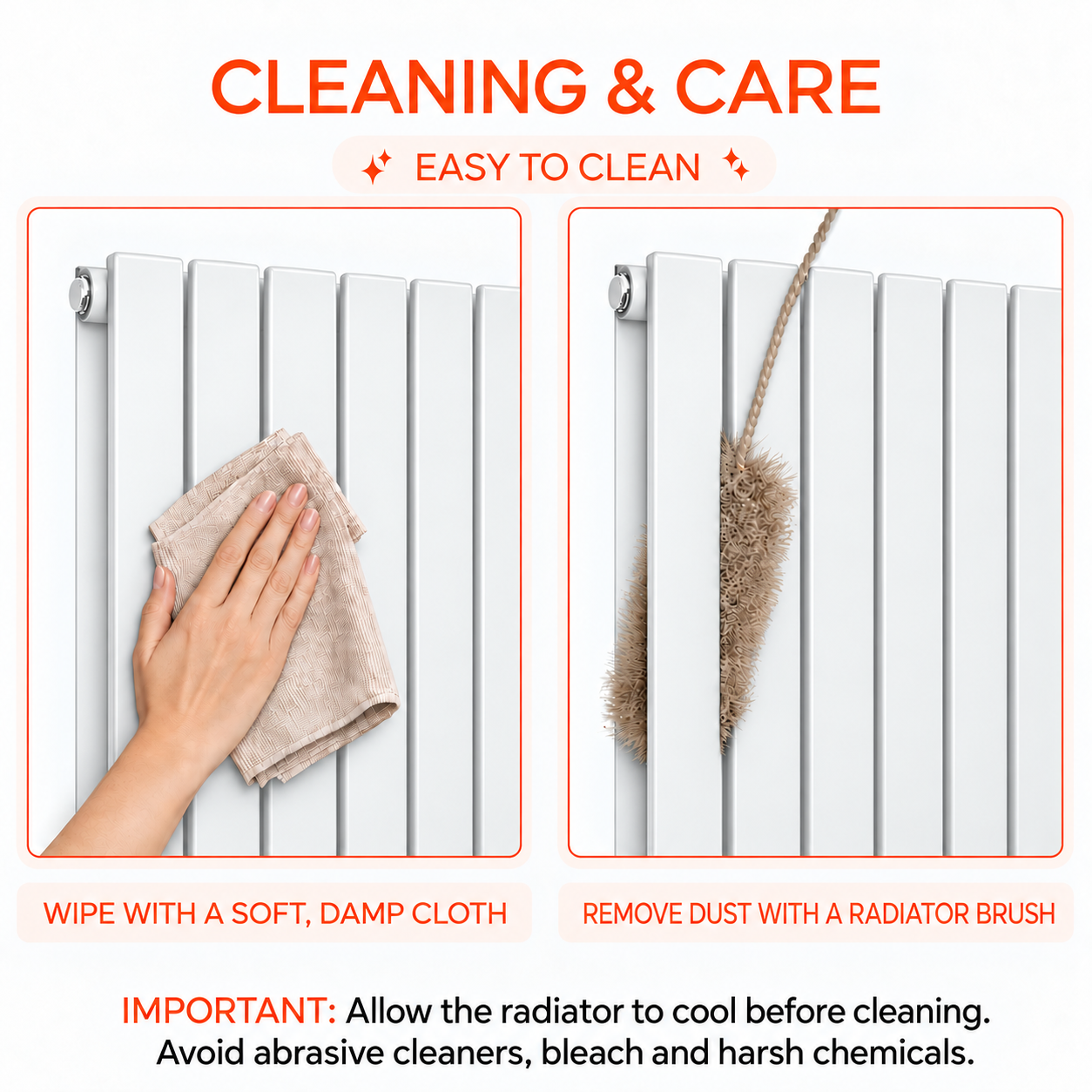 Stech Homes designer radiator cleaning and maintenance tips
