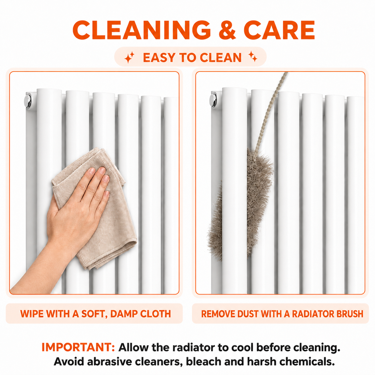 Stech Homes designer radiator cleaning and maintenance tips