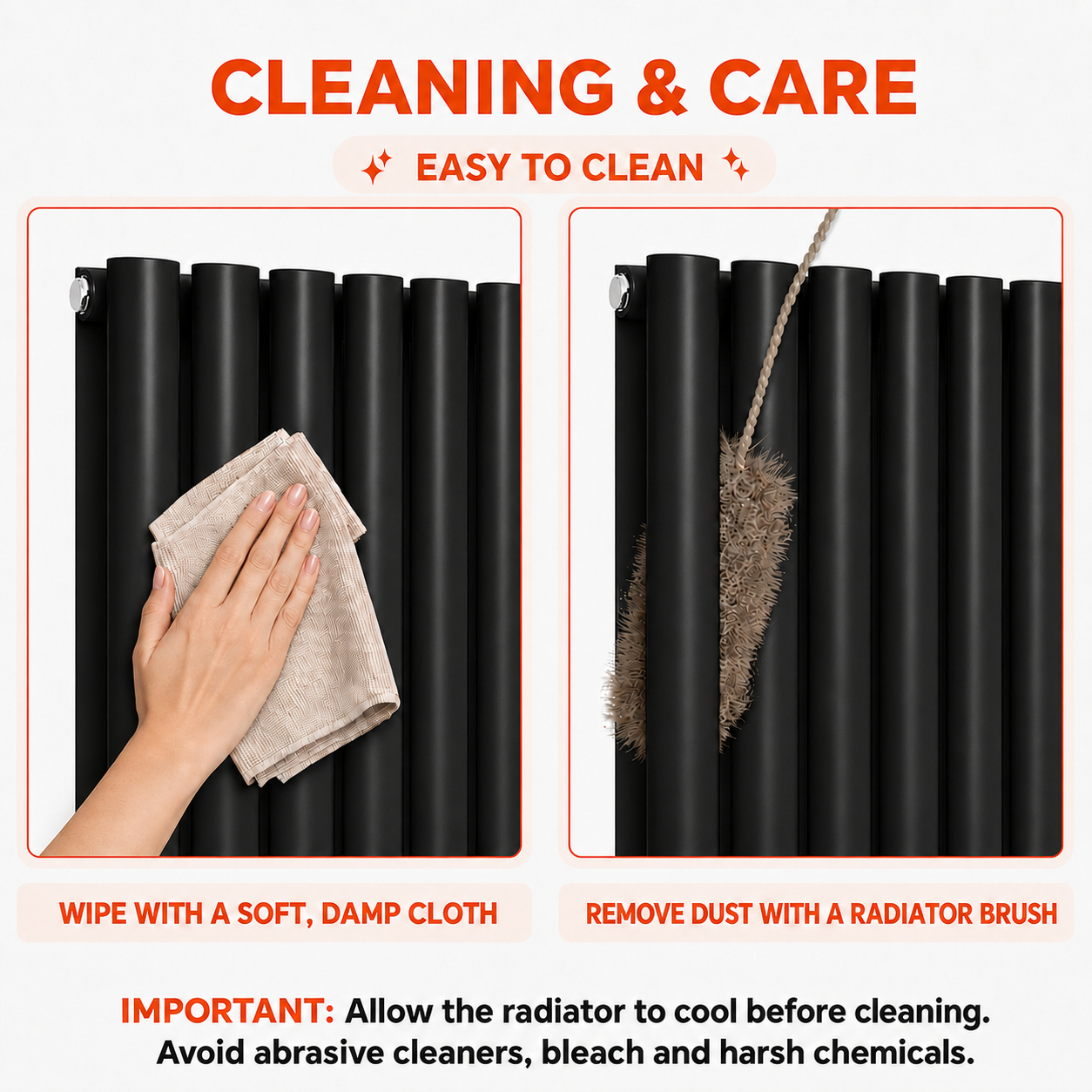 Stech Homes designer radiator cleaning and maintenance tips